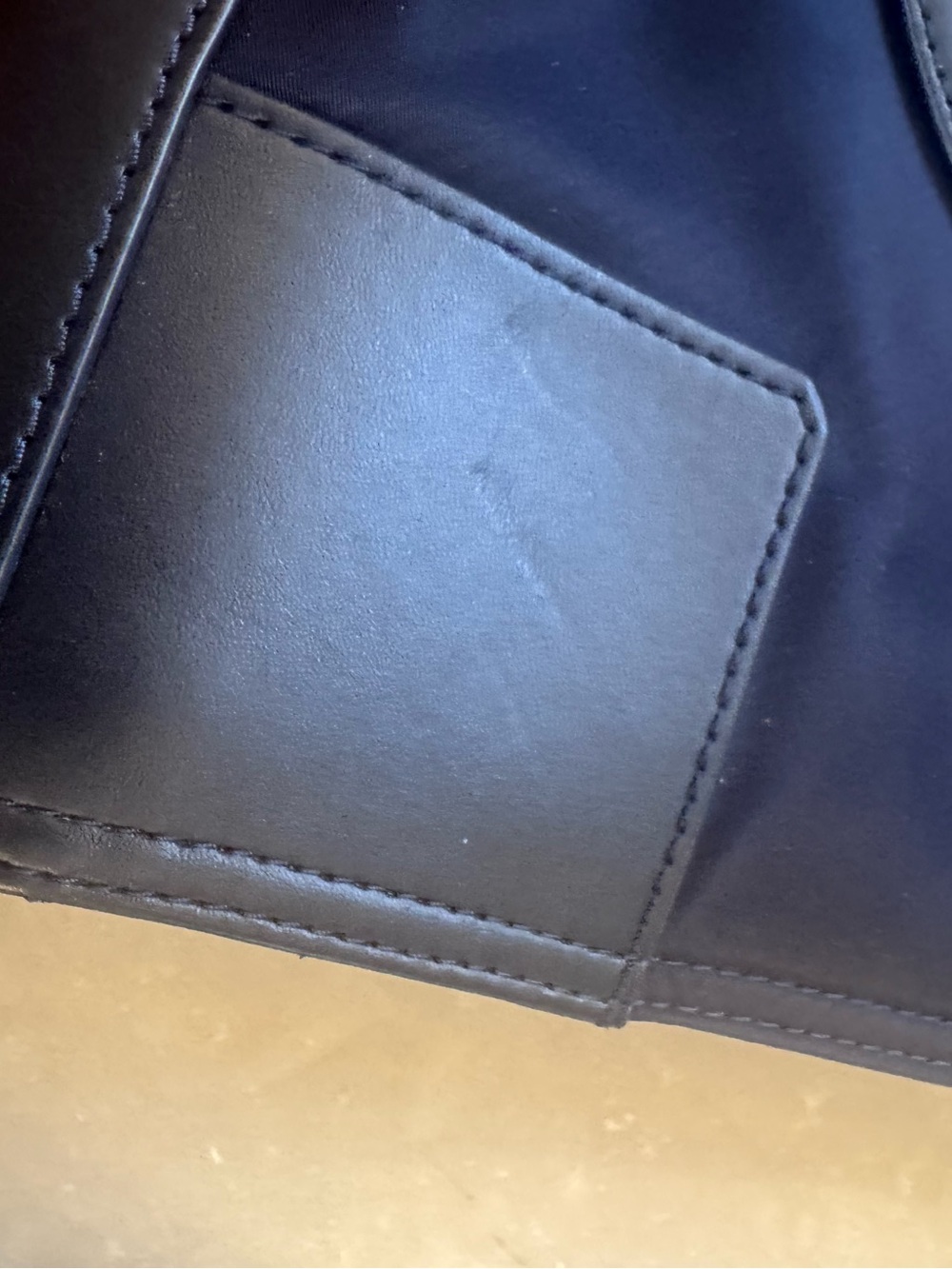 Tory Burch Small Ella Tote - Navy Blue - Picture 5 of 8